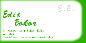 edit bokor business card